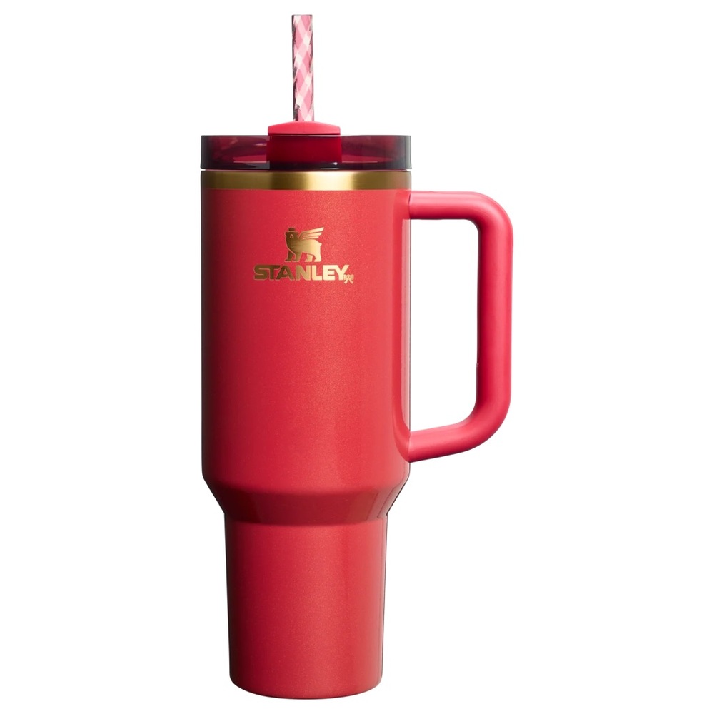 NEW IN BOX SCARLETT TINSEL STANLEY QUENCHER TUMBLER | 40 OZ limited edition